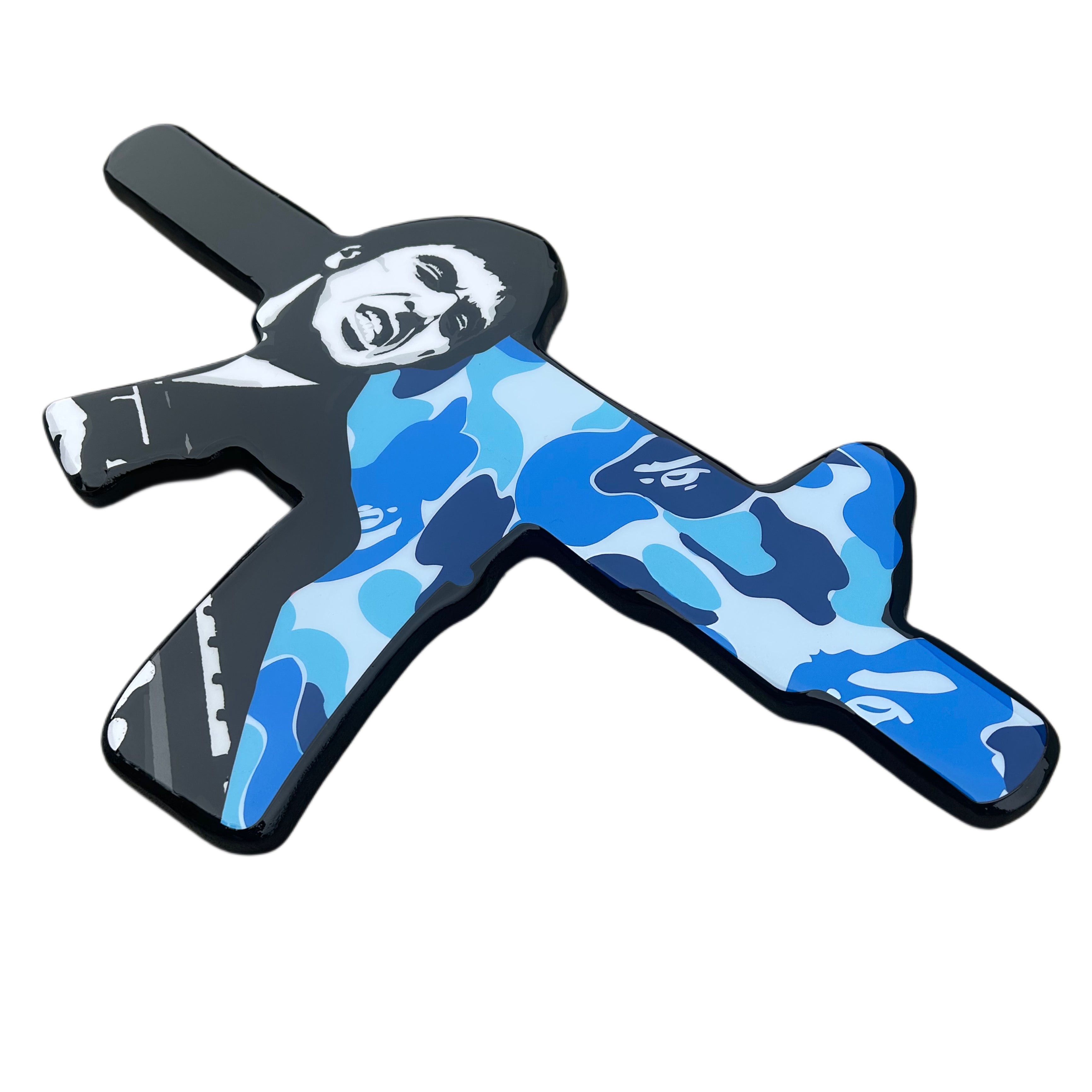 SCARFACE BLU CAMO - 50CM W