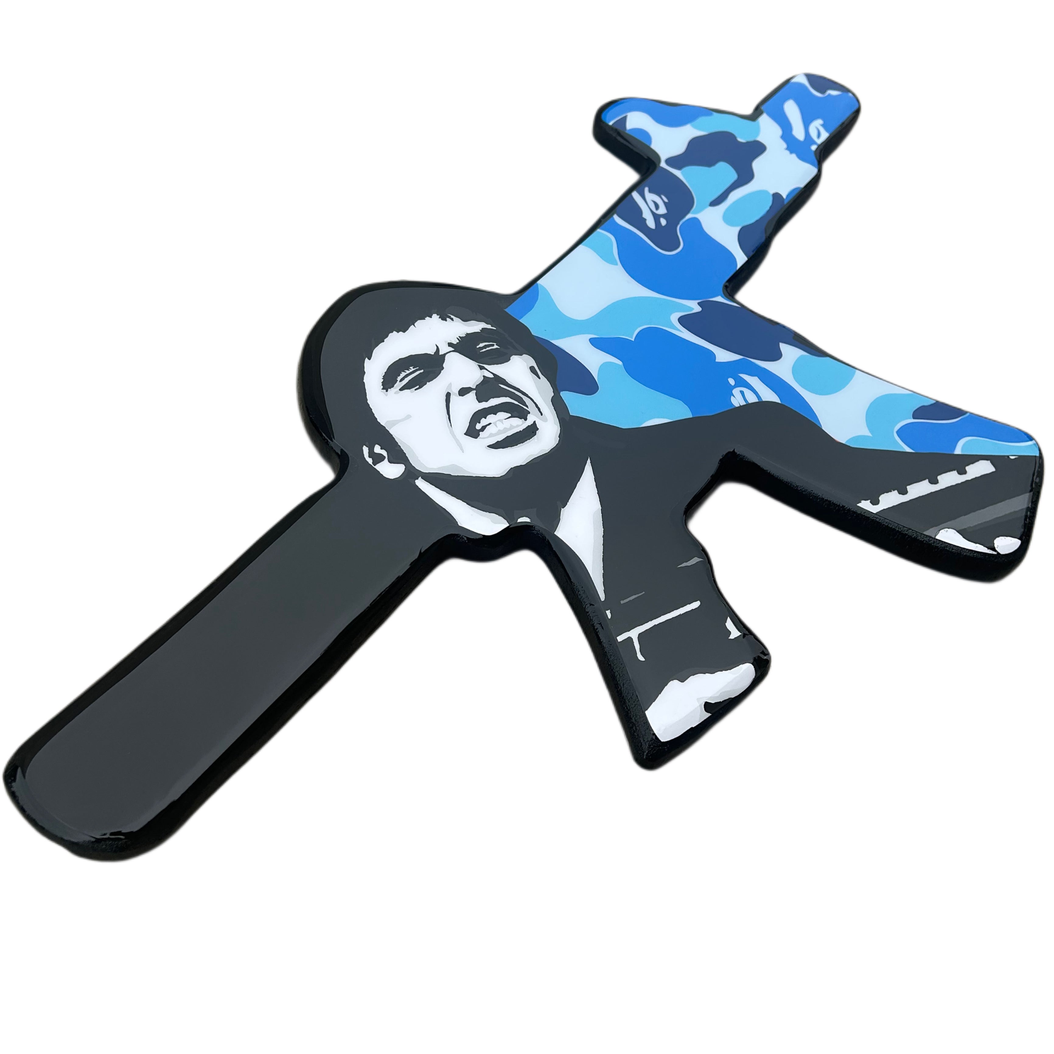 SCARFACE BLU CAMO - 50CM W