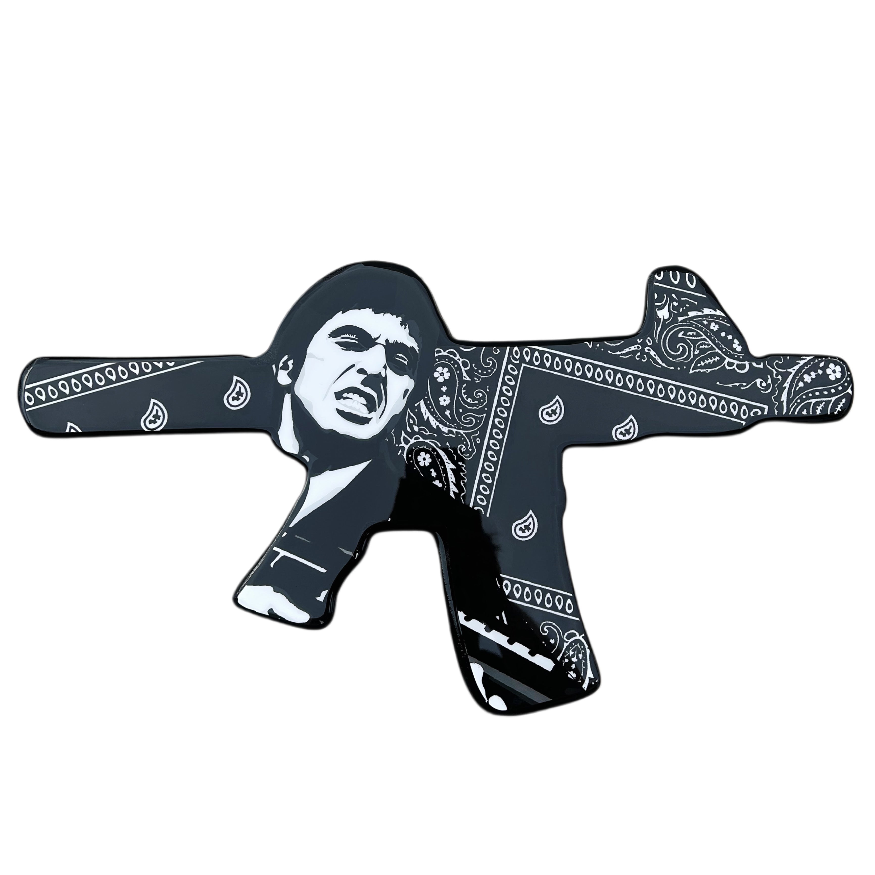 SCARFACE BLACK BANDANA - 5OCM W