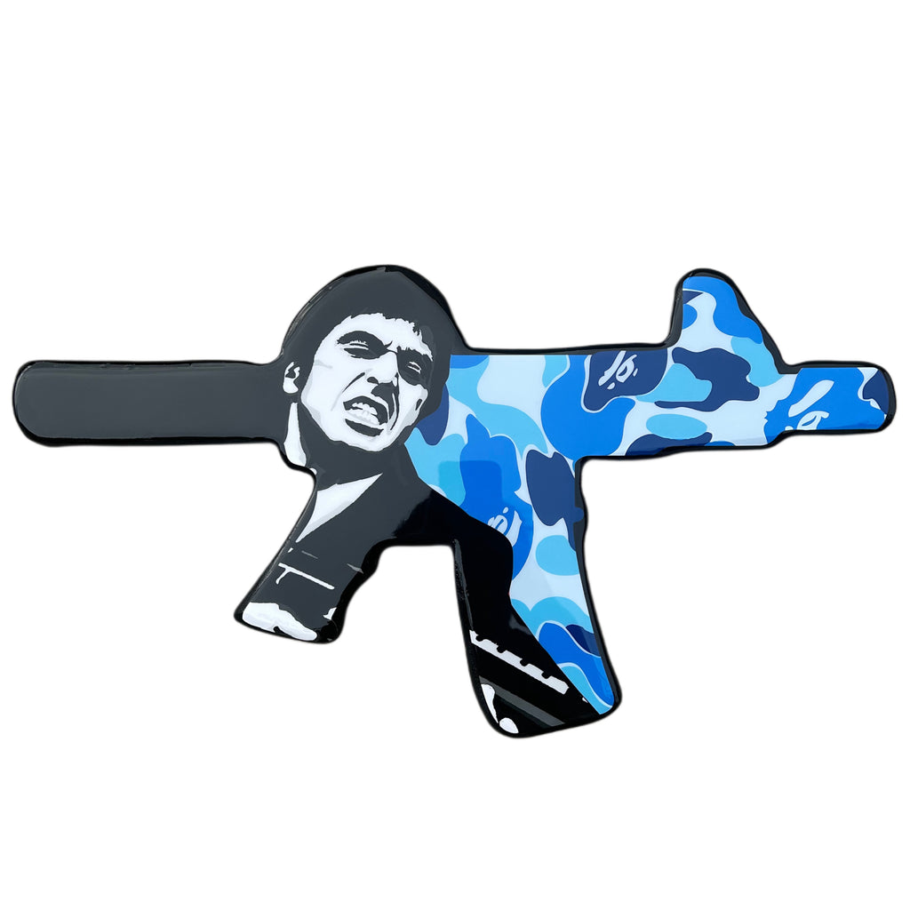 SCARFACE BLU CAMO - 50CM W